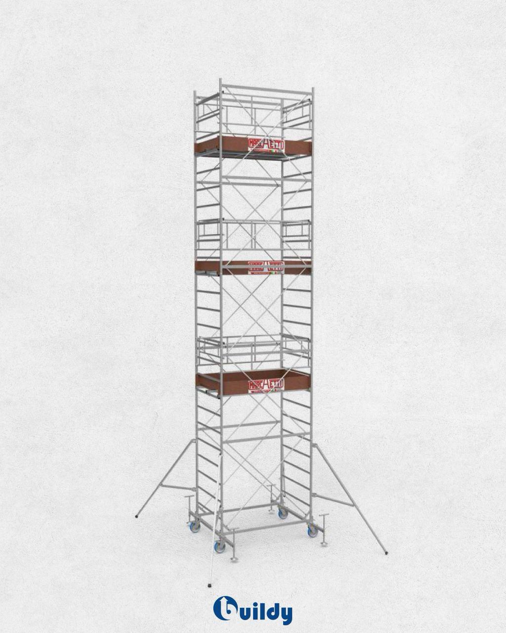 Mobilna skela profesionalna čelična 180x100cm - visina 9 m