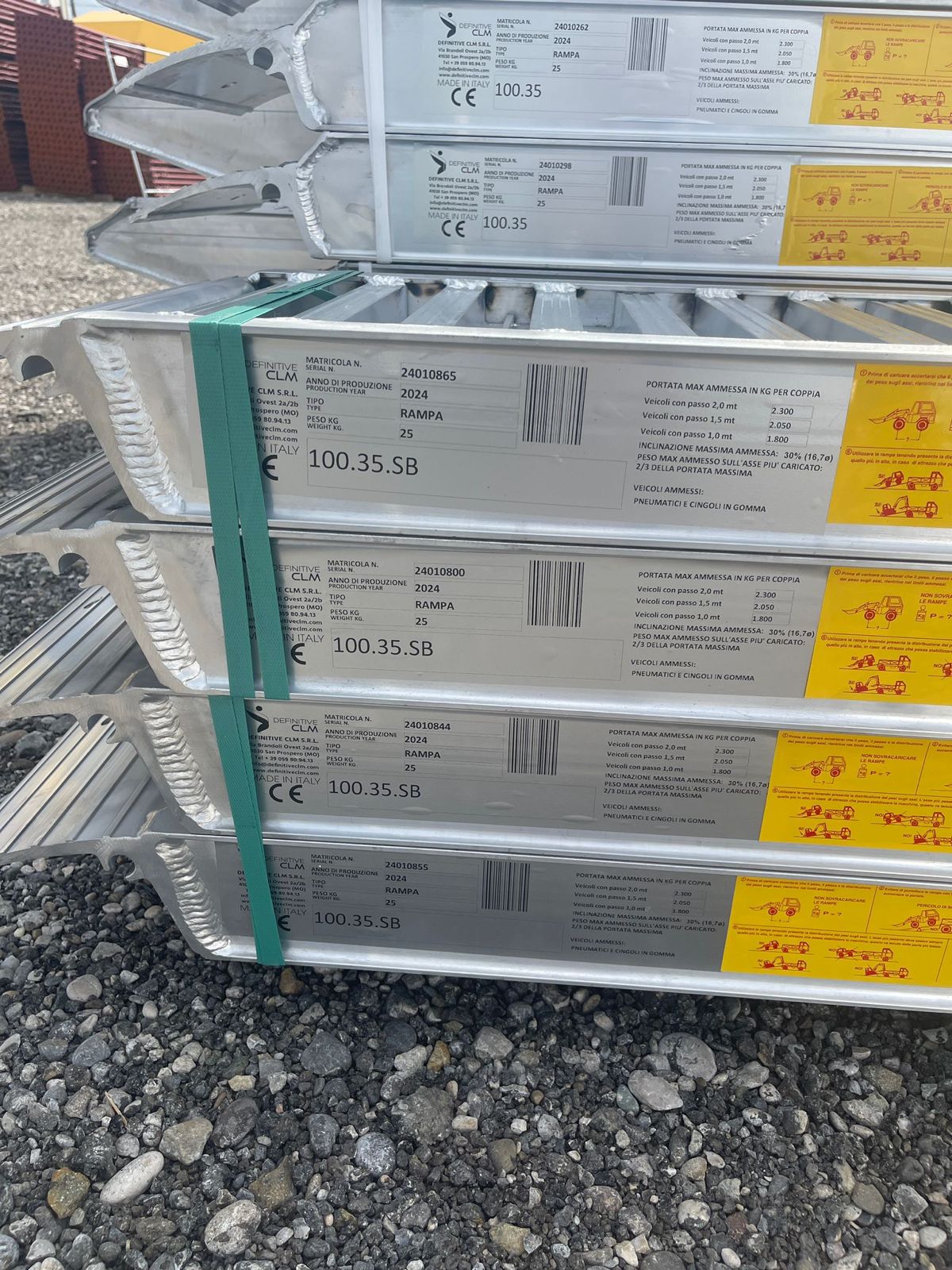 Aluminijske utovarne rampe - 3,5 metara