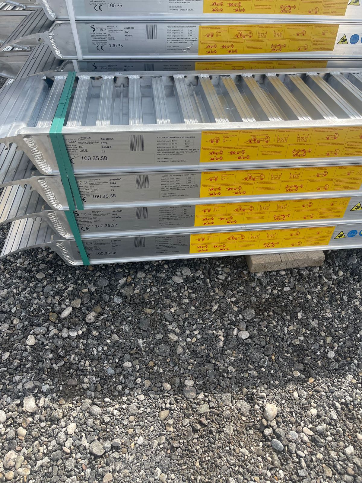 Aluminijske utovarne rampe - 3,5 metara