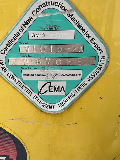 Mini bager Yanmar global VIO15-2A rabljeni