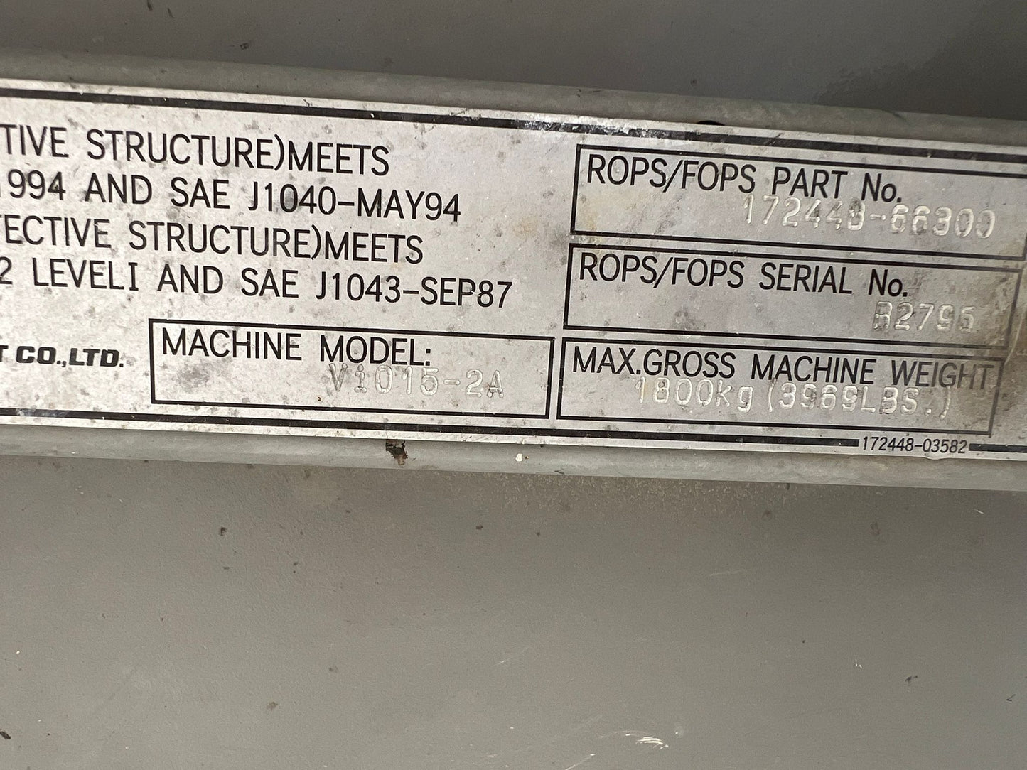 Mini bager Yanmar global VIO15-2A rabljeni