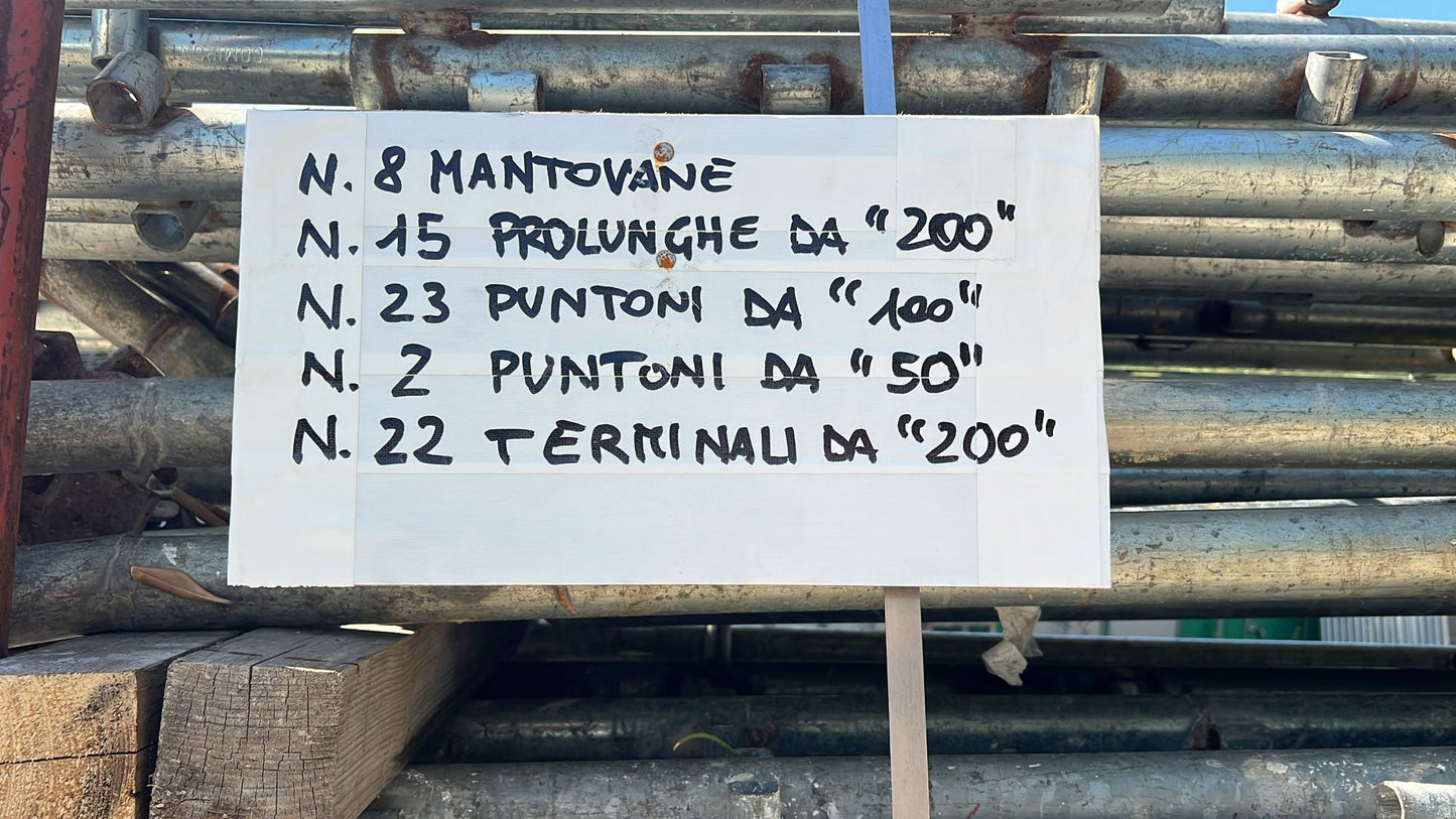 Skela talijanska pocinčana Comipont 105cm rabljena komplet