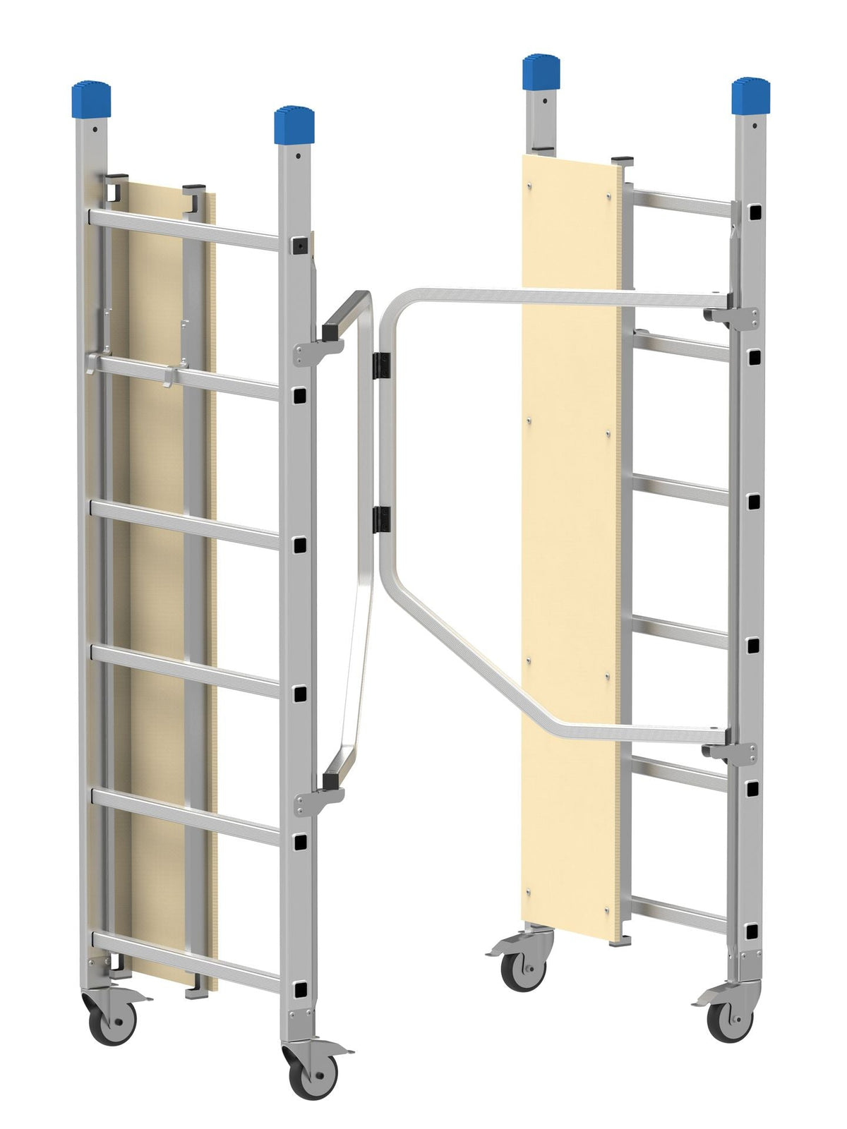 Mobilna skela aluminijska sklopiva 70 × 155 cm - radna visina 2,80 m