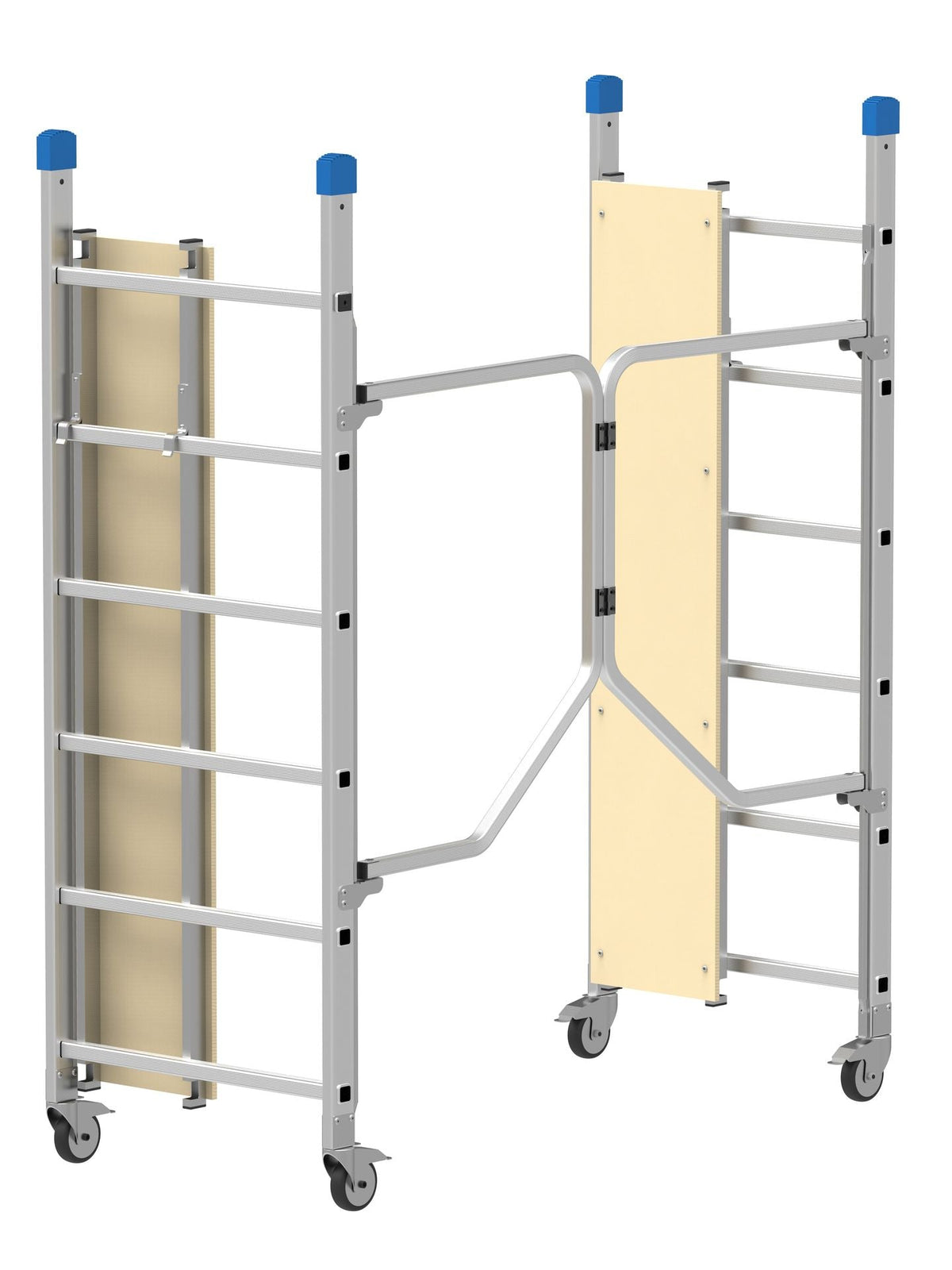 Mobilna skela aluminijska sklopiva 70 × 155 cm - radna visina 2,80 m