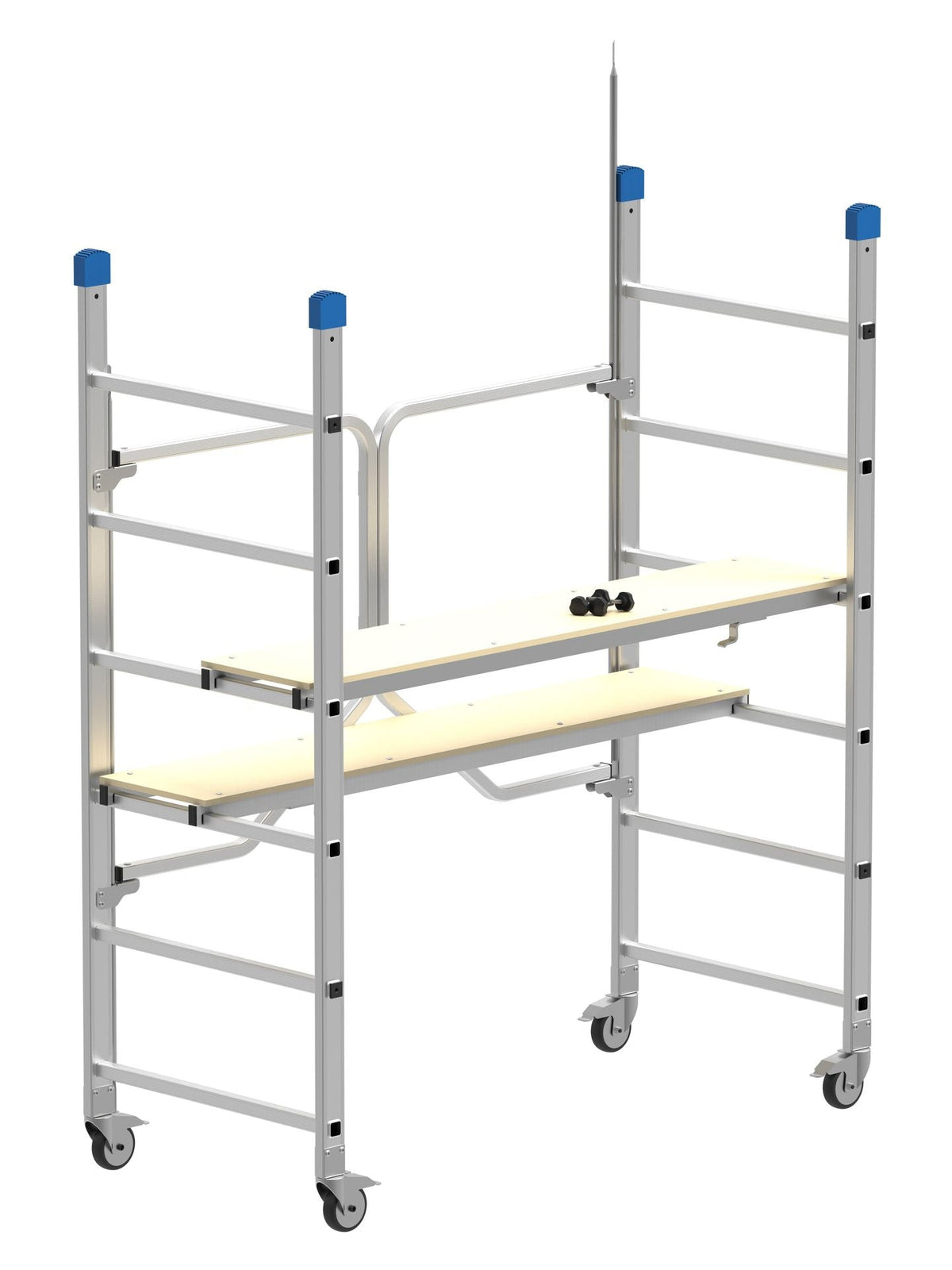 Mobilna skela aluminijska sklopiva 70 × 155 cm - radna visina 2,80 m