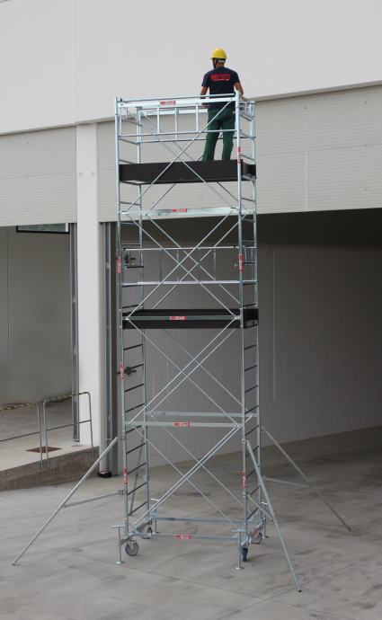 Mobilna skela profesionalna čelična 180x100cm - visina 7.5 m